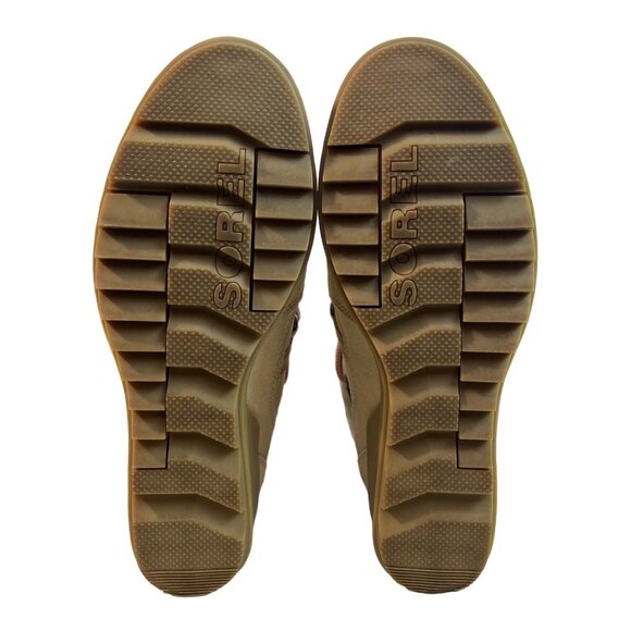 Sorel Women’s Leather Lace Boots Faux Fur Sz 11 - Picture 7 of 9